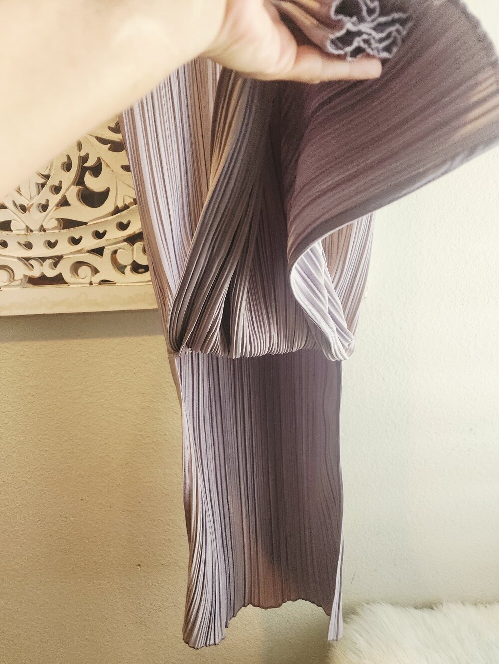 ANINE BING MELANIE PLEATED SHIFT MIDI DRESS SLEEVELESS HIGH NECK SIZE XSMALL - Picture 11 of 17